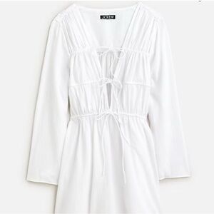 NWT J.Crew White Long Sleeve Cover Up
